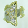14K Gold & Crystalline Silver Diamond Ring - 30848-Shelli Kahl-Renee Taylor Gallery