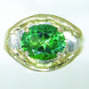 14K Gold & Crystalline Silver Rainforest Green Topaz Ring - 31092-Shelli Kahl-Renee Taylor Gallery