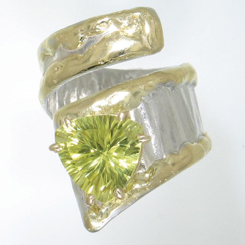 14K Gold & Crystalline Silver Margarita Quartz Ring - 31100-Shelli Kahl-Renee Taylor Gallery