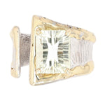 14K Gold & Crystalline Silver Margarita Quartz Ring - 31102-Shelli Kahl-Renee Taylor Gallery