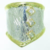14K Gold & Crystalline Silver Diamond Ring - 31114-Shelli Kahl-Renee Taylor Gallery