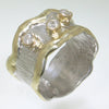 14K Gold & Crystalline Silver Diamond Ring - 31116-Shelli Kahl-Renee Taylor Gallery