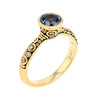 18K Martini Blue Sapphire & Diamond Ring - R-127-Alex Sepkus-Renee Taylor Gallery