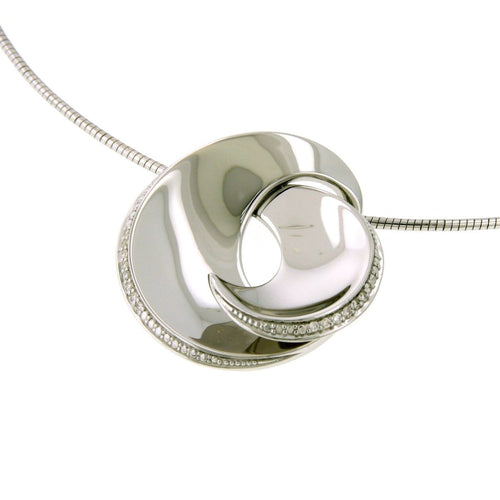 Sterling Silver Diamond Pendant - 31/83658-Breuning-Renee Taylor Gallery