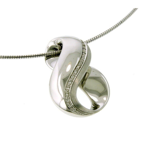 Sterling Silver Diamond Pendant - 31/83659-Breuning-Renee Taylor Gallery