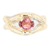 14K Gold & Crystalline Silver Pink Tourmaline Ring - 31932-Shelli Kahl-Renee Taylor Gallery