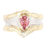 14K Gold & Crystalline Silver Pink Tourmaline Ring - 31933-Shelli Kahl-Renee Taylor Gallery