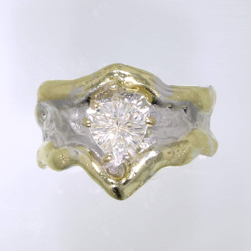 14K Gold & Crystalline Silver White Topaz Ring - 31951-Shelli Kahl-Renee Taylor Gallery