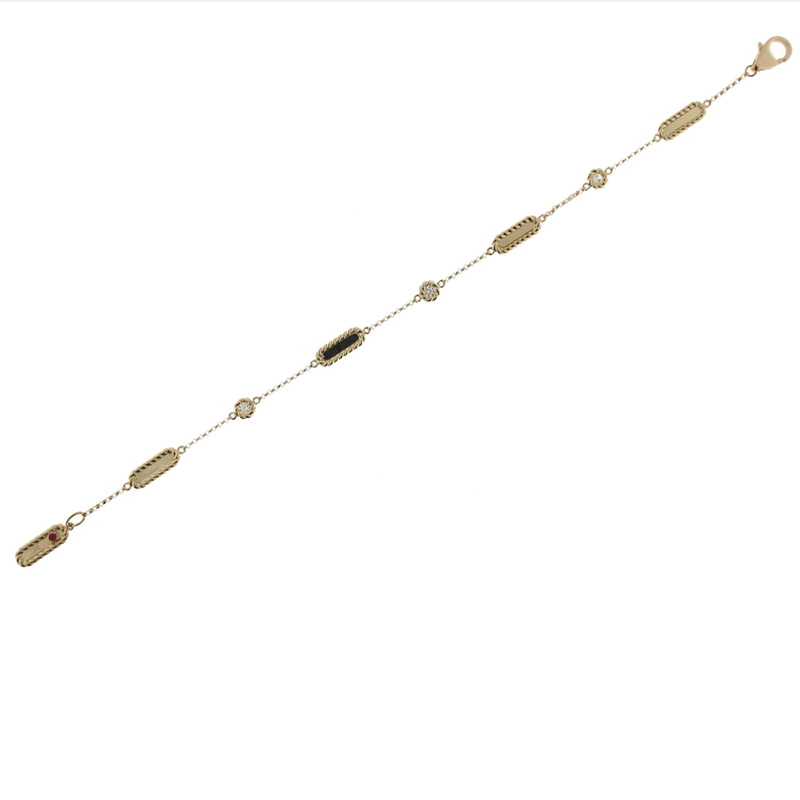 18k Yellow Gold & Diamond Necklace - 7771248AYLBX-Roberto Coin-Renee Taylor Gallery