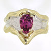 14K Gold & Crystalline Silver Pink Tourmaline Ring - 31965-Shelli Kahl-Renee Taylor Gallery