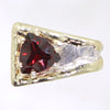 14K Gold & Crystalline Silver Garnet Ring - 31973-Shelli Kahl-Renee Taylor Gallery