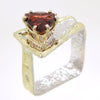 14K Gold & Crystalline Silver Garnet Ring - 31973-Shelli Kahl-Renee Taylor Gallery