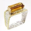 14K Gold & Crystalline Silver Citrine Ring - 31981-Shelli Kahl-Renee Taylor Gallery