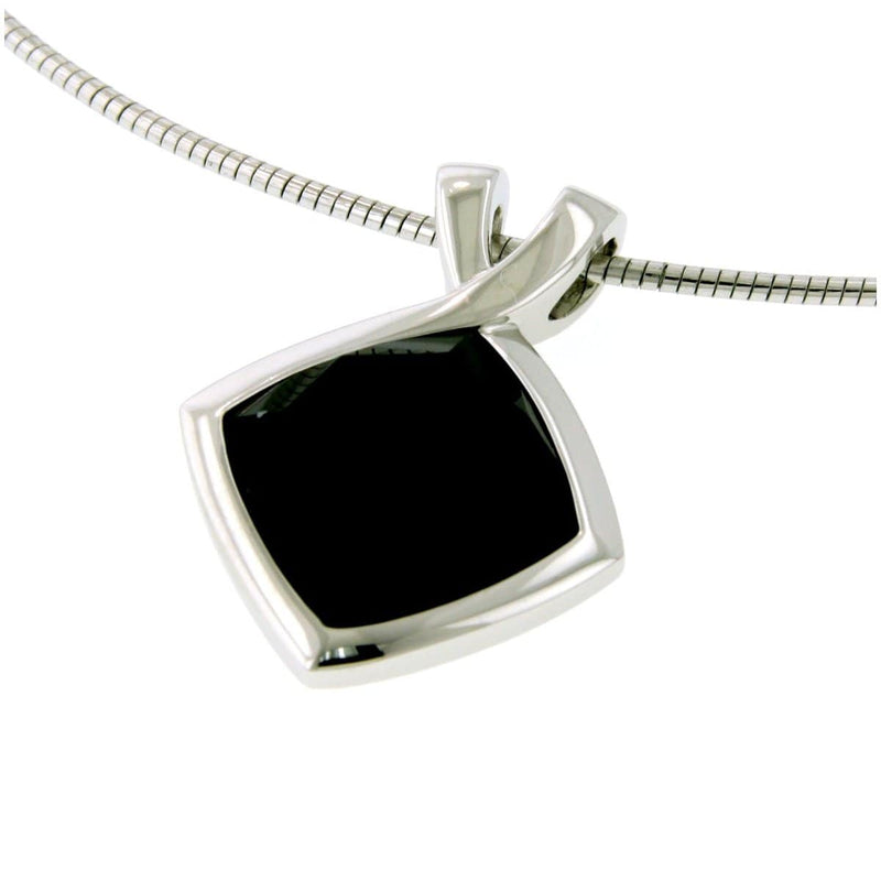 Sterling Silver Onyx Pendant - 32/83637-Breuning-Renee Taylor Gallery