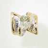 14K Gold & Crystalline Silver Prasiolite Ring - 32853-Shelli Kahl-Renee Taylor Gallery