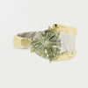 14K Gold & Crystalline Silver Prasiolite Ring - 32855-Shelli Kahl-Renee Taylor Gallery