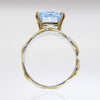 14K Gold & Crystalline Silver Sky Blue Topaz Ring - 32856-Shelli Kahl-Renee Taylor Gallery