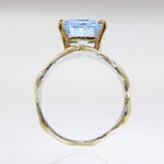 14K Gold & Crystalline Silver Sky Blue Topaz Ring - 32856-Shelli Kahl-Renee Taylor Gallery