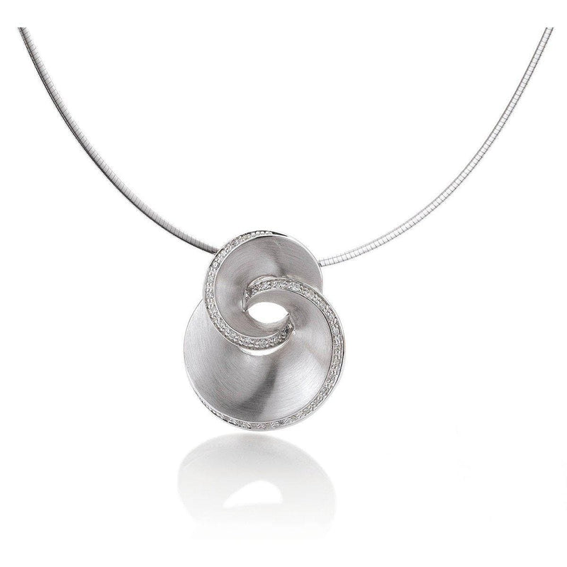 Sterling Silver Sapphire Pendant - 32/85744-RH-Breuning-Renee Taylor Gallery