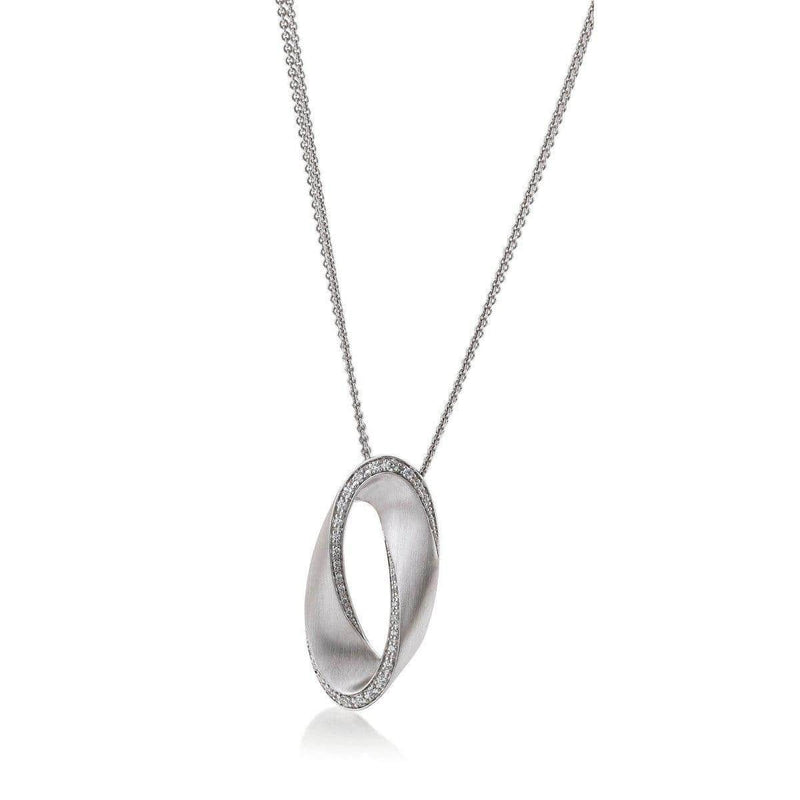 Sterling Silver Sapphire Pendant - 32/85745-RH-Breuning-Renee Taylor Gallery