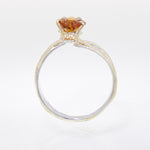 14K Gold & Crystalline Silver Citrine Heart Ring - 32878-Shelli Kahl-Renee Taylor Gallery
