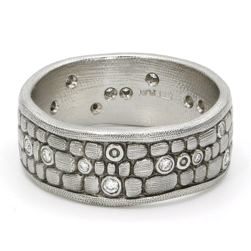 Platinum Old Bridge Diamond Band - R-125P-Alex Sepkus-Renee Taylor Gallery