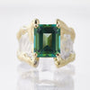 14K Gold & Crystalline Silver Topaz Ring - 33265-Shelli Kahl-Renee Taylor Gallery