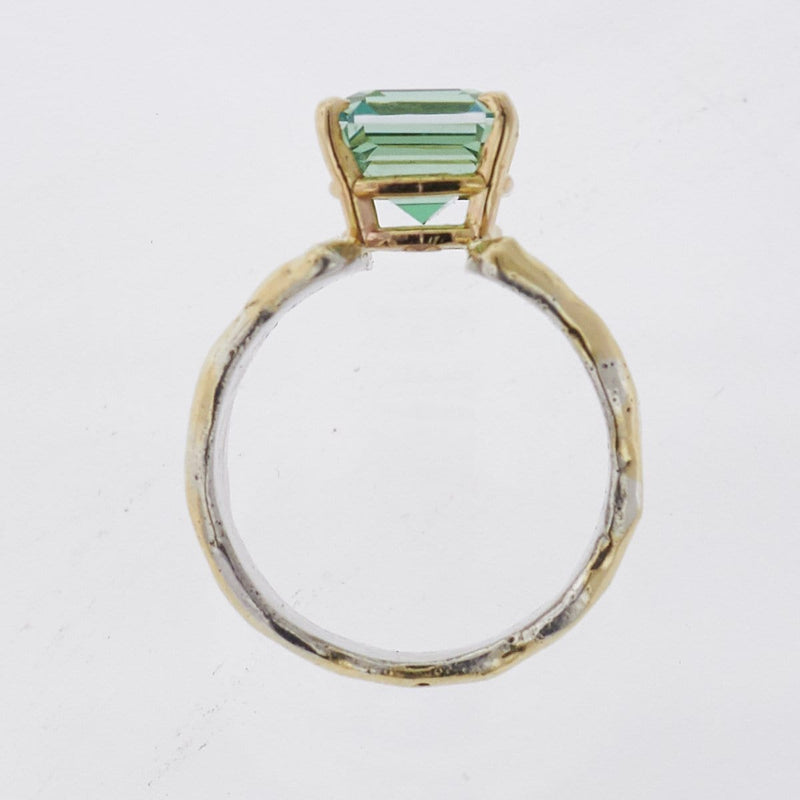 14K Gold & Crystalline Silver Topaz Ring - 33265-Shelli Kahl-Renee Taylor Gallery