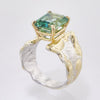 14K Gold & Crystalline Silver Topaz Ring - 33265-Shelli Kahl-Renee Taylor Gallery