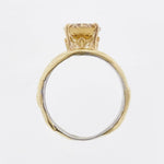 14K Gold & Crystalline Silver Champagne Quartz Ring - 33727-Shelli Kahl-Renee Taylor Gallery