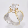 14K Gold & Crystalline Silver White Topaz Ring - 33274-Shelli Kahl-Renee Taylor Gallery