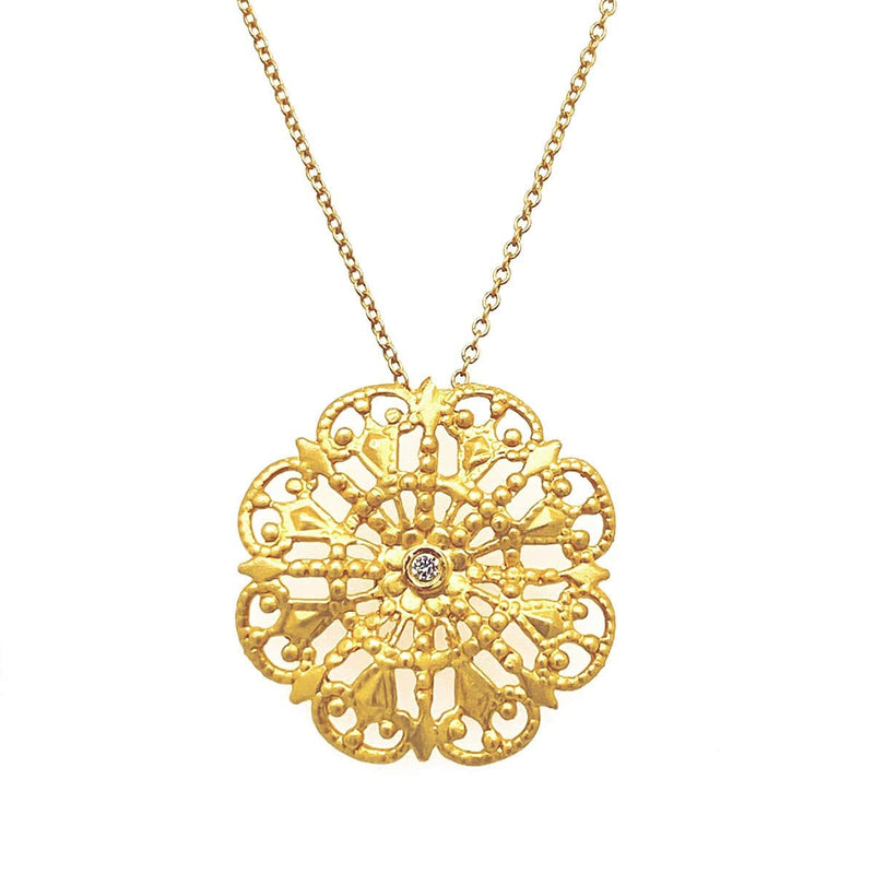 14K Gold & Diamond Necklace - M2329N-Marika-Renee Taylor Gallery