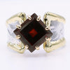 14K Gold & Crystalline Silver Garnet Ring - 34501-Shelli Kahl-Renee Taylor Gallery