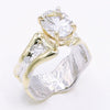 14K Gold & Crystalline Silver White Topaz Ring - 34506-Shelli Kahl-Renee Taylor Gallery