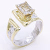 14K Gold & Crystalline Silver White Topaz Ring - 34508-Shelli Kahl-Renee Taylor Gallery