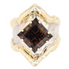 14K Gold & Crystalline Silver Smoky Quartz Ring - 34544-Shelli Kahl-Renee Taylor Gallery