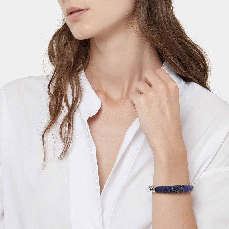 Classic Chain Kick Cuff with Lapis Lazuli - CBS9997061LPZ-John Hardy-Renee Taylor Gallery