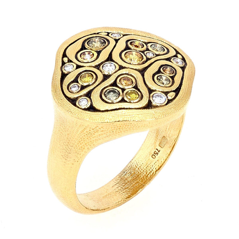18K Swirling Water Diamond Ring - R-98-Alex Sepkus-Renee Taylor Gallery