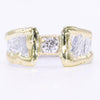 14K Gold & Crystalline Silver Diamond Ring - 34895-Shelli Kahl-Renee Taylor Gallery