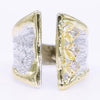 14K Gold & Crystalline Silver Diamond Ring - 34897-Shelli Kahl-Renee Taylor Gallery