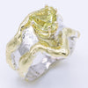 14K Gold & Crystalline Silver Margarita Quartz Ring - 34902-Shelli Kahl-Renee Taylor Gallery