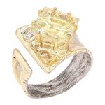 14K Gold & Crystalline Silver Margarita Quartz Ring - 34903-Shelli Kahl-Renee Taylor Gallery