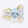 14K Gold & Crystalline Silver Sky Blue Topaz Ring - 34907-Shelli Kahl-Renee Taylor Gallery
