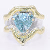 14K Gold & Crystalline Silver Sky Blue Topaz Ring - 34909-Shelli Kahl-Renee Taylor Gallery