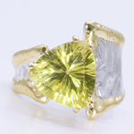 14K Gold & Crystalline Silver Margarita Quartz Ring - 34978-Shelli Kahl-Renee Taylor Gallery