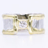 14K Gold & Crystalline Silver Diamond Ring - 34990-Shelli Kahl-Renee Taylor Gallery