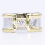 14K Gold & Crystalline Silver Diamond Ring - 34990-Shelli Kahl-Renee Taylor Gallery