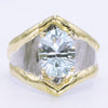 14K Gold & Crystalline Silver Sky Blue Topaz Ring - 35163-Shelli Kahl-Renee Taylor Gallery