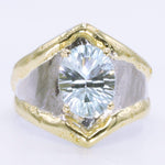 14K Gold & Crystalline Silver Sky Blue Topaz Ring - 35163-Shelli Kahl-Renee Taylor Gallery