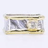 14K Gold & Crystalline Silver Diamond Ring - 35169-Shelli Kahl-Renee Taylor Gallery